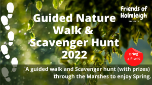 Friends of Holmleigh on a nature walk and scavenger hunt with prizes